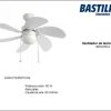 Bastilipo Menorca RC-Ventilador de Techo con Mando a distancia-60w y 75cm de diametro-e27 60w, Blanco, 75 cm - Imagen 2