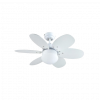 Bastilipo Menorca RC-Ventilador de Techo con Mando a distancia-60w y 75cm de diametro-e27 60w, Blanco, 75 cm
