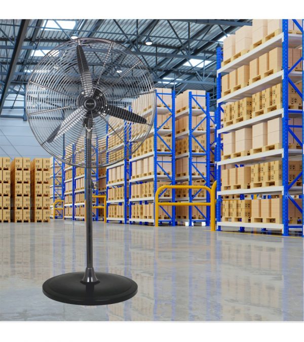 Ventilador de Pie, 160 W, Acero Inoxidable, 3 Velocidades, Negro, modelo Tornado - Imagen 5
