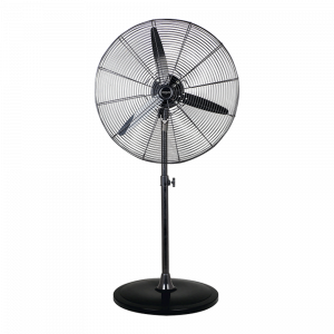 Ventilador de Pie, 160 W, Acero Inoxidable, 3 Velocidades, Negro, modelo Tornado