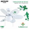 Ventilador de techo oficial Real Betis Balompié, Real Betis , 60W, 75cm - Imagen 4