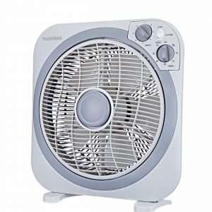 Ventilador Box fan, 45W,  con temporizador, Zahara