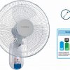 Ventilador de pared de 40 cm con mando a distancia, 50 W, blanco, Calahonda - Imagen 2