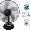 Ventilador de mesa de 30 cm, 35W de potencia, 3 velocidades, modelo Roche, reacondicionado - Imagen 2