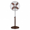 Ventilador de pie metálico, 50 W, 3 Velocidades, color chocolate, modelo Palma
