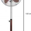 Ventilador de pie metálico, 50 W, 3 Velocidades, color chocolate, modelo Palma - Imagen 4