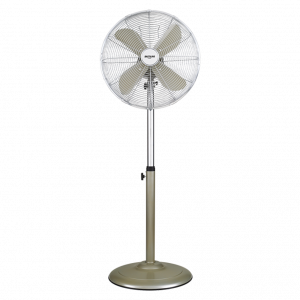 Palma Ventilador de Pie metálico, 50 W, Acero Inoxidable, 3 Velocidades, color Champagne