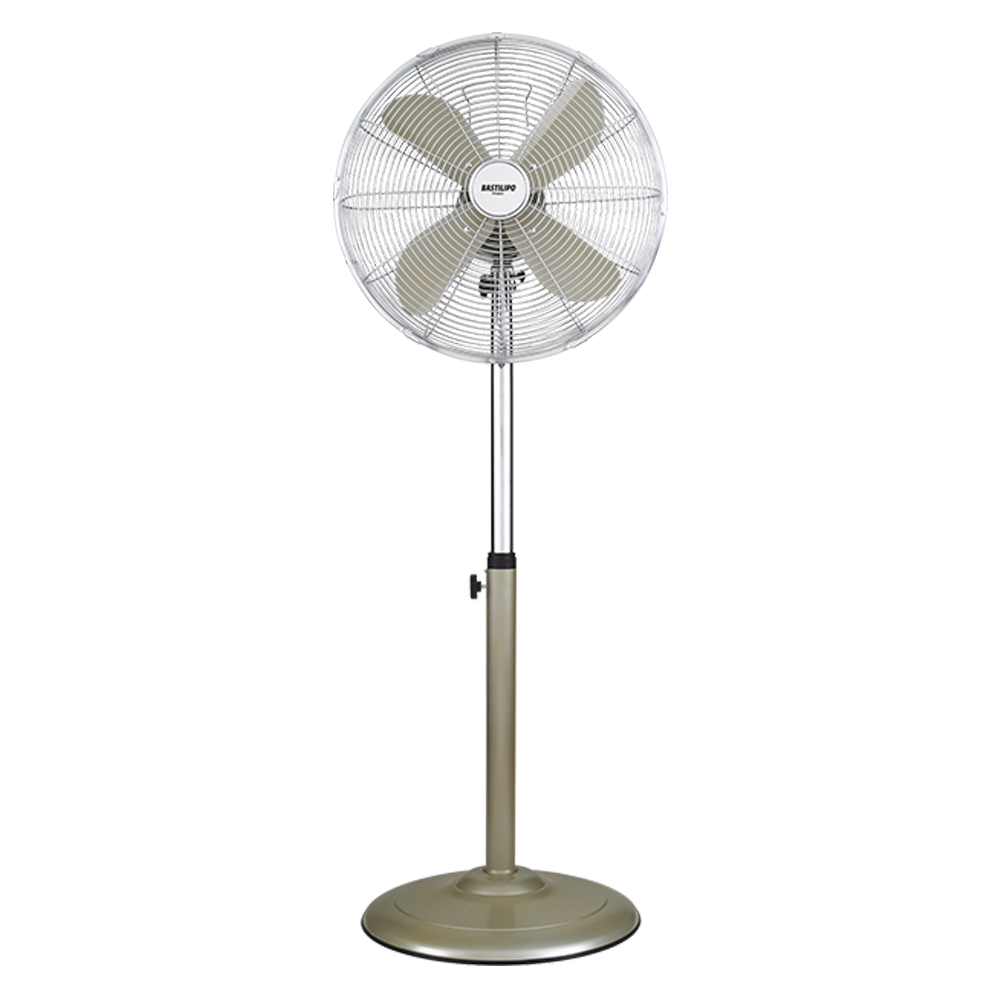 Palma Ventilador de Pie metálico, 50 W, Acero Inoxidable, 3 Velocidades, color Champagne