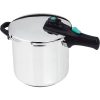 Olla rápida de acero inoxidable de 10 litros, 24 cm de diámetro, modelo Cronos 10 (Reacondicionada)