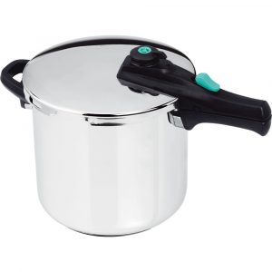 Olla rápida de acero inoxidable de 10 litros, 24 cm de diámetro, modelo Cronos 10