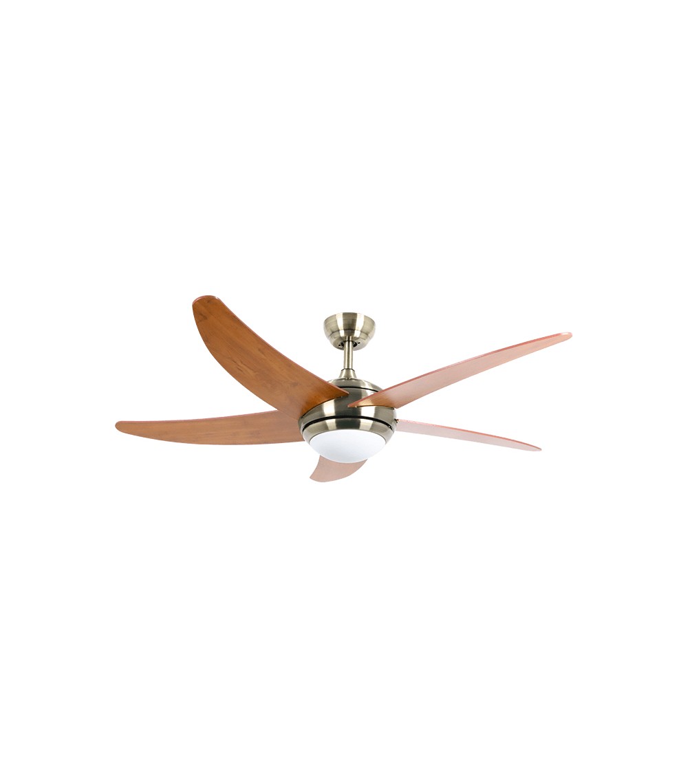 Ventilador de techo Bastilipo Malibu Cuero 3 Led - Imagen 4