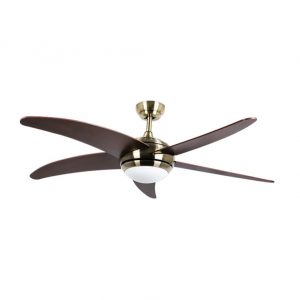 Ventilador de techo Bastilipo Malibu Cuero 3 Led