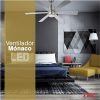 Ventilador de techo Bastilipo Monaco Niquel Led - Imagen 3