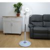 Ventilador de pie color blanco, 50 W, 3 Velocidades, pie redondo, silencioso, modelo Tenerife - Imagen 3