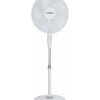 Ventilador de pie color blanco, 50 W, 3 Velocidades, pie redondo, silencioso, modelo Tenerife