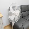Ventilador de pie color blanco, 50 W, 3 Velocidades, pie redondo, silencioso, modelo Tenerife - Imagen 4