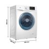 Lavadora TCL FF0914WA0 Blanco 9Kg 1400 Vapor A - Imagen 5