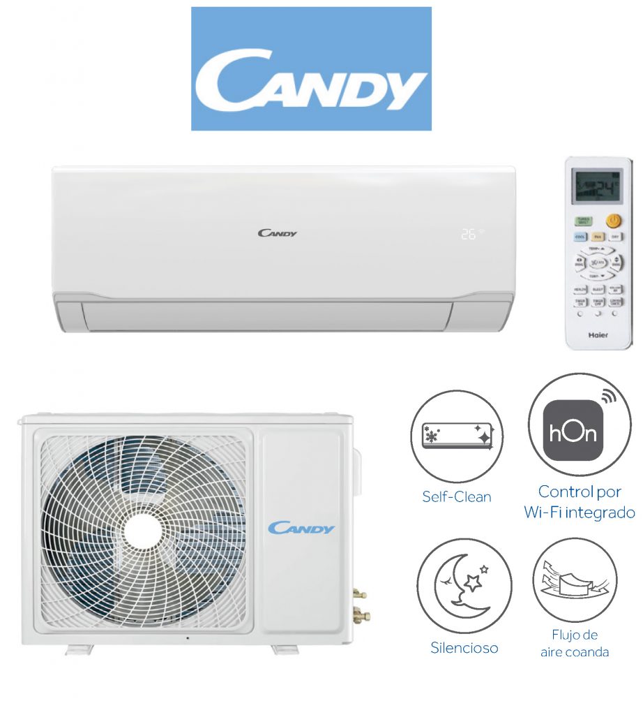 Aire acondicionado CANDY PURE 3.0 35 R32 con 3000 Frigorias , A++/A++ Wifi