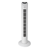 Cala Salada Ventilador de Torre con Mando a Distancia, 50 W, Plástico, 3 Velocidades, Blanco