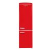 Frigorífico doble puerta combi Rojo estilo vintage 255L