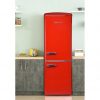Frigorífico doble puerta combi Rojo estilo vintage 255L - Imagen 2