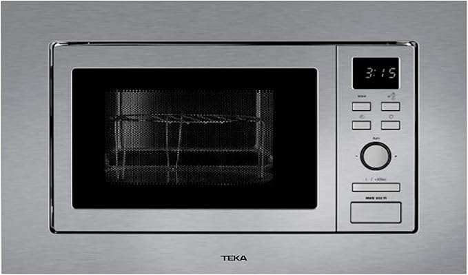 Microondas - Teka MWE202 FI, Integrable, Con grill, 800 W, 5 niveles de potencia, 20 l, Plata