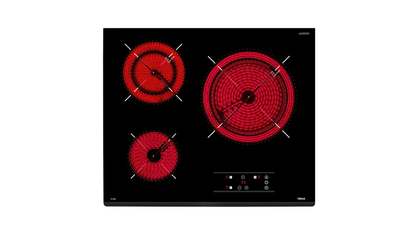 Placa vitrocerámica TEKA TZ 6320 con 3 zonas de cocción zona grande de 27cm 5600 W