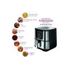 Freidora de aire digital de 5,5 Litros y 1800W, acabado acero cepillado, AF-1800, Dragon air fryer - Imagen 5