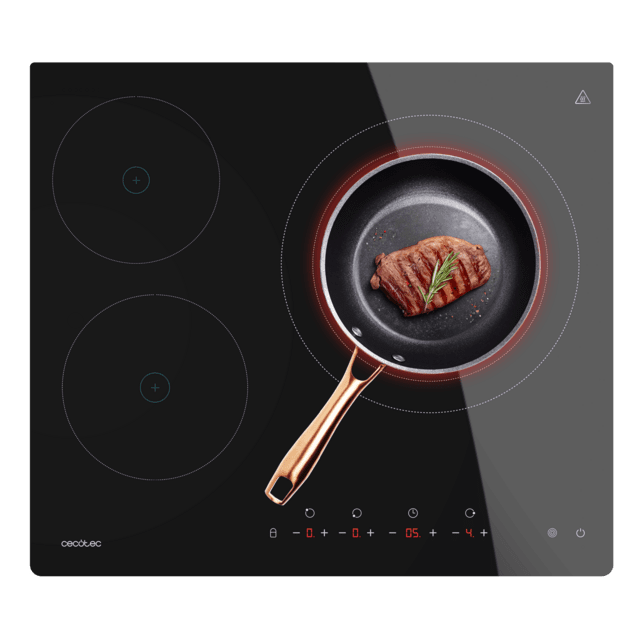 Placa vitrocerámica de 3 fuegos Bolero Squad V 3000