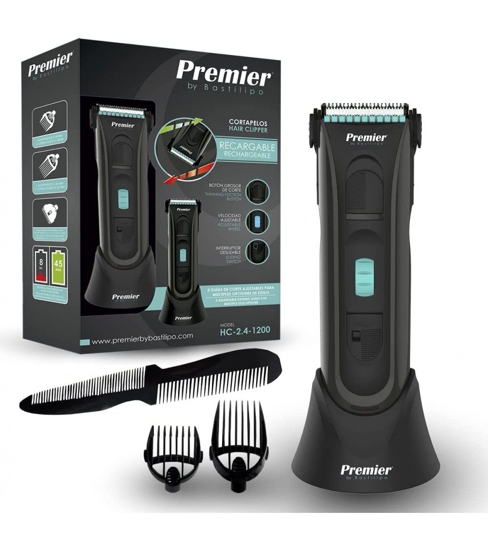 Corta pelos de batería Premier, varios accesorios, HC-2.4-1200- 39,