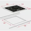 Placa vitrocerámica - Teka TB 6415, 4 zonas, Zona grande 21 cm, Touch Control, 60 cm, Negro - Imagen 6