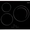 Encimera - Cata 08063101 IB 6303 BK, Eléctrica, Inducción, 3 zonas, 28 cm, Negro