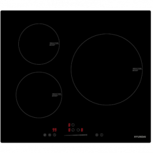 Vitroceramica de induccion HYUNDAI HI3600S 3 Zonas Cristal Negro