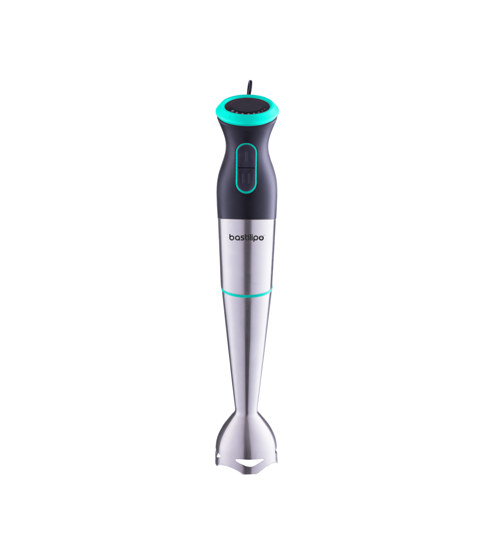 Batidora de brazo inoxidable, 700W, regulador de velocidad, 4 cuchillas acero inox, verde, TURBOMIX-700-V