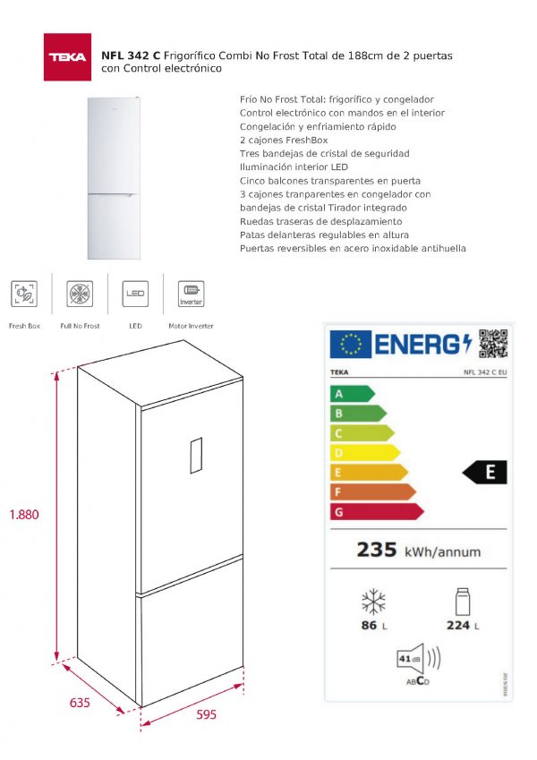 COMBI TEKA NFL342C - Imagen 3