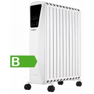 Radiador de fluido efecto chimenea , pantalla digital, 2500W, 11 elementos, Fenix2-2500