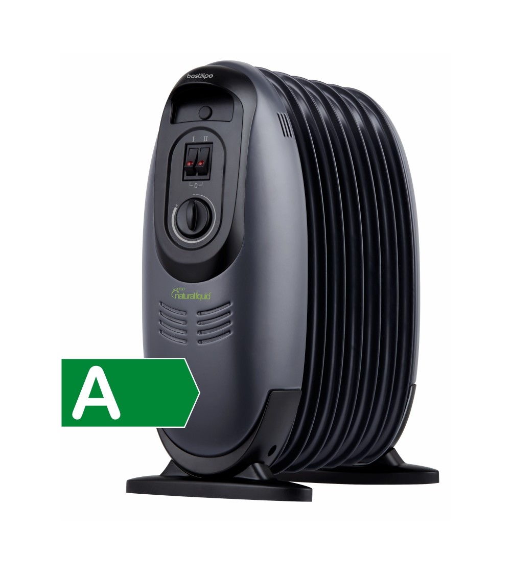 Radiador ecológico mini con H2O natural liquid, 200/400/600W, 0.4Kw/h, 7 elementos, color negro, MR-ECOFLUID-7 (reacondicionado)