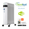 R-ECOFLUID-9, Radiador ecológico con H₂O Natural Liquid, extra bajo consumo, 0,82 kWh, 9 elementos, Wifi, pantalla digital, control de temperatura electrónico. - Imagen 2