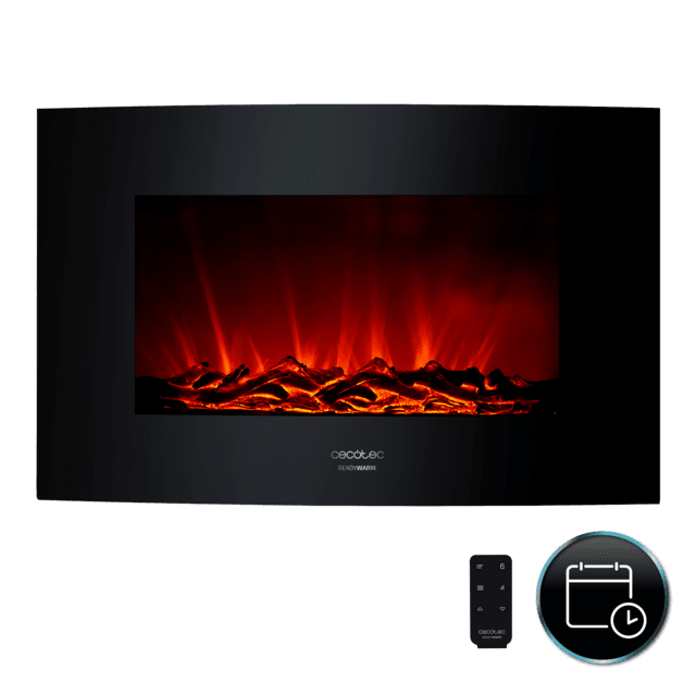 Ready Warm 3500 Curved Flames decorativa de 35” con máxima potencia de 2000 W