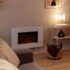 ReadyWarm 3590 Flames Connected White Chimenea eléctrica decorativa - Imagen 4