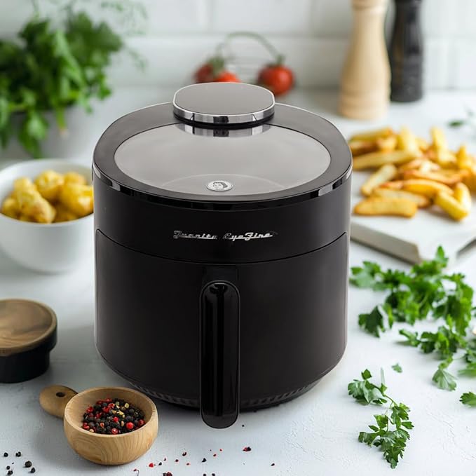 JUANITA®Freidora de aire - JUANITA EyeFire Black, 1500 W, JEFB12005