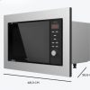 Microondas encastrable Cecotec GrandHeat 2350 Built-in SteelBlack - Reacondicionado - Imagen 3