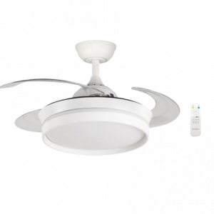 Ventilador de techo Bastilipo Falesia Compact 90 cm motor DC 30W LED 3 tonos - Reacondiconado