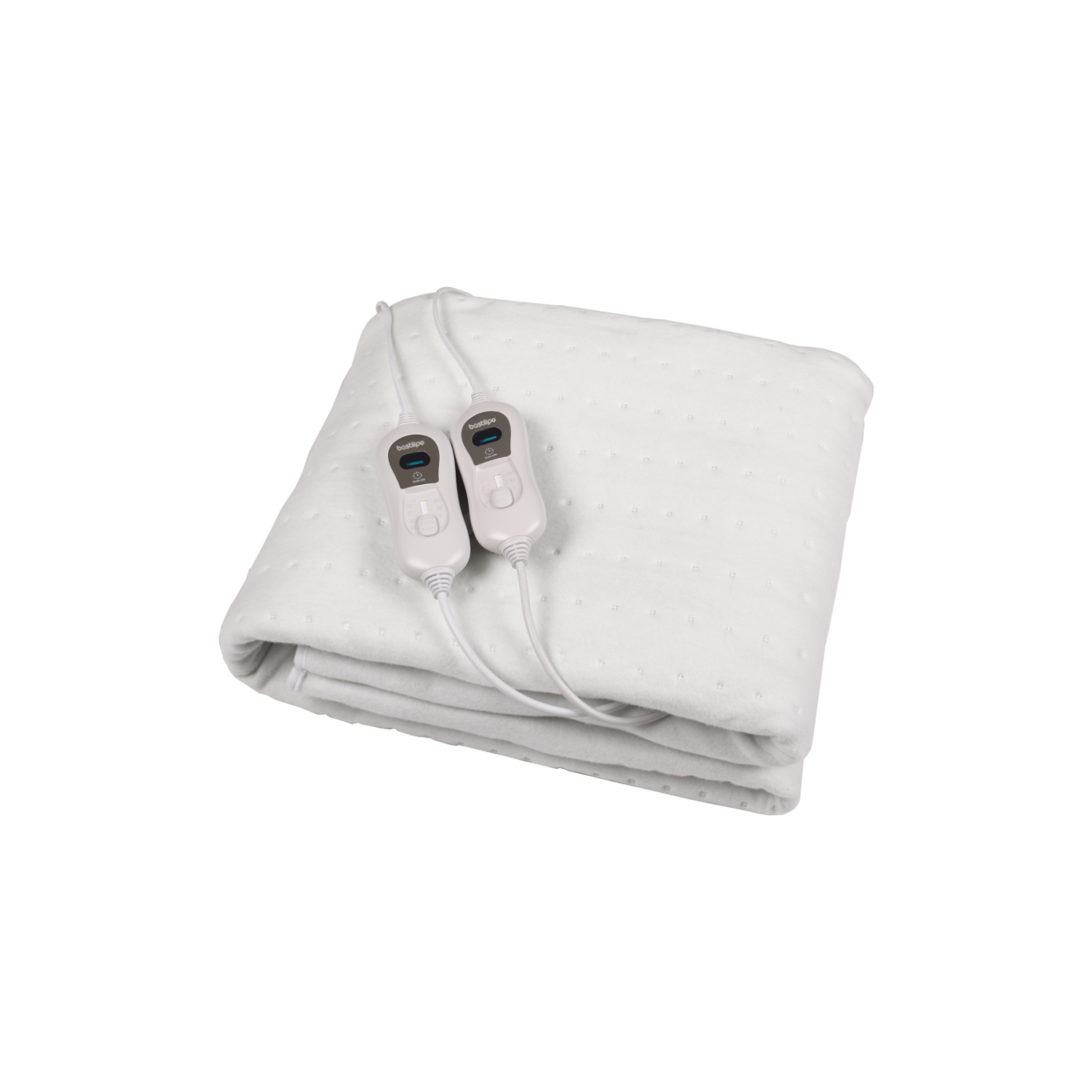 BASTILIPO, CC-120, calienta camas doble de 160 x 140 cm, doble mando 2 x 60W, lavable