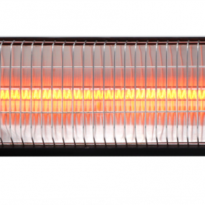 BASTILIPO, PROMETEO-E-1500, estufa para exterior empotrable, 1500W, mando a distancia, resistencias de infrarrojo