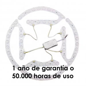 BASTILIPO, Recambio LED 3 tonos para ventilador de techo retráctil, con driver, conexión rápida, e imanes