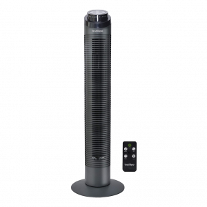 BASTILIPO, VARADERO, Ventilador de torre con mando a distancia, 50W, de potencia - 3 velocidades negro