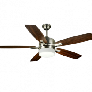 ventilador de techo Adra Niquel, Bastilipo, 3-LED, 5 palas, reacondicionado