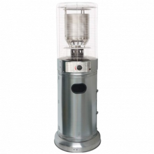 Estufa de Exterior Bastilipo EG-INOX-11K - Potencia 11kW, Acero Inoxidable, Gas Butano/Propano y Encendido Piezoeléctrico