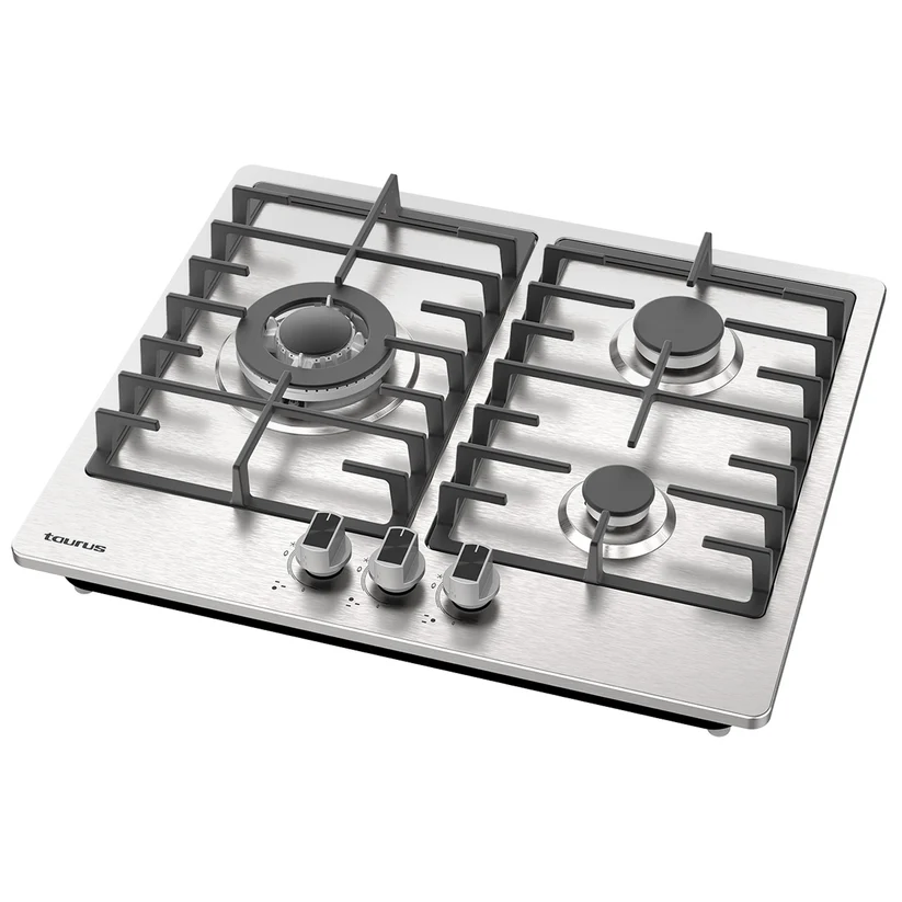 PLACA INDEPENDIENTE TAURUS GI3HB 3/FUEGOS GAS INOX - Imagen 2